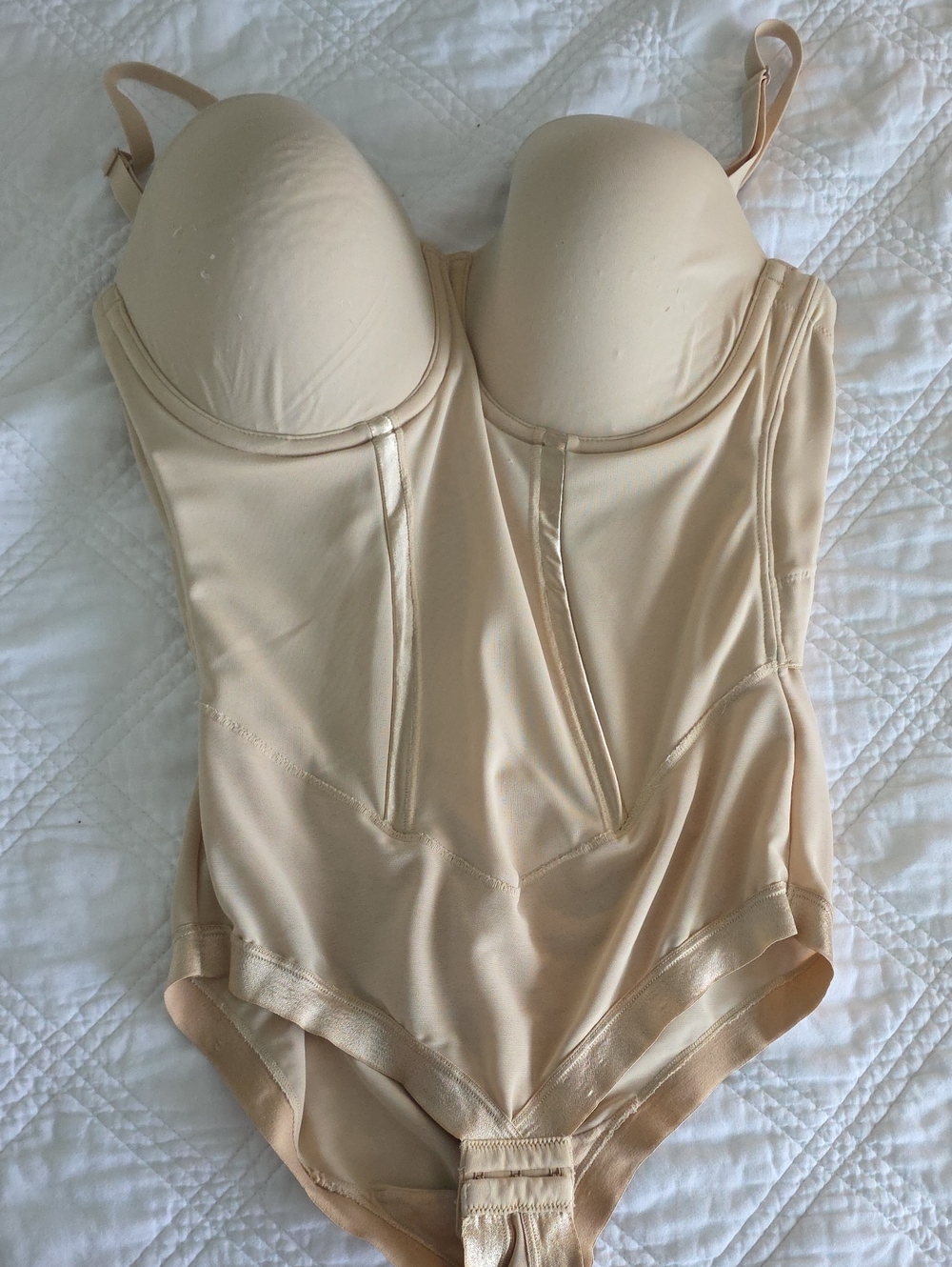 SPANX Nude Longline Shaping Bodysuit with Underwire
